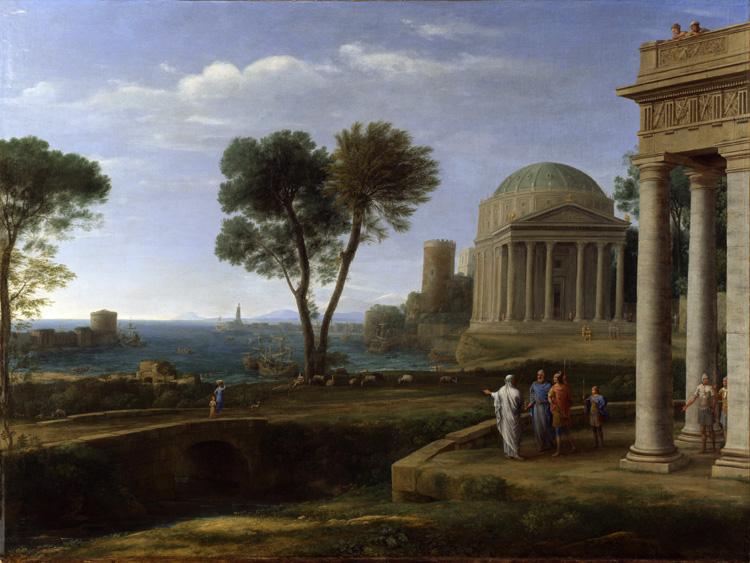 Claude Lorrain Landscape with Aeneas on Delos (mk17) oil painting picture